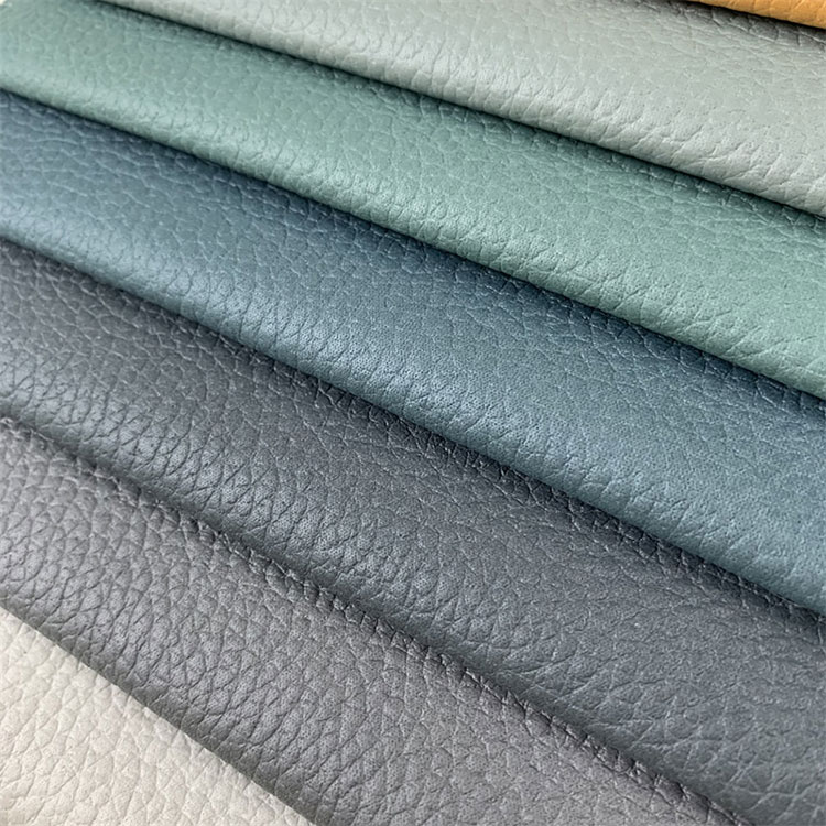 Caighdeán den scoth stain resistant uiscedhíonach grán grán faux fabraic leathair fabraic